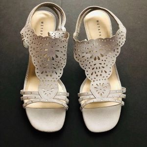 Metaphor Sandals Silver 3 3/4" Heels 11
